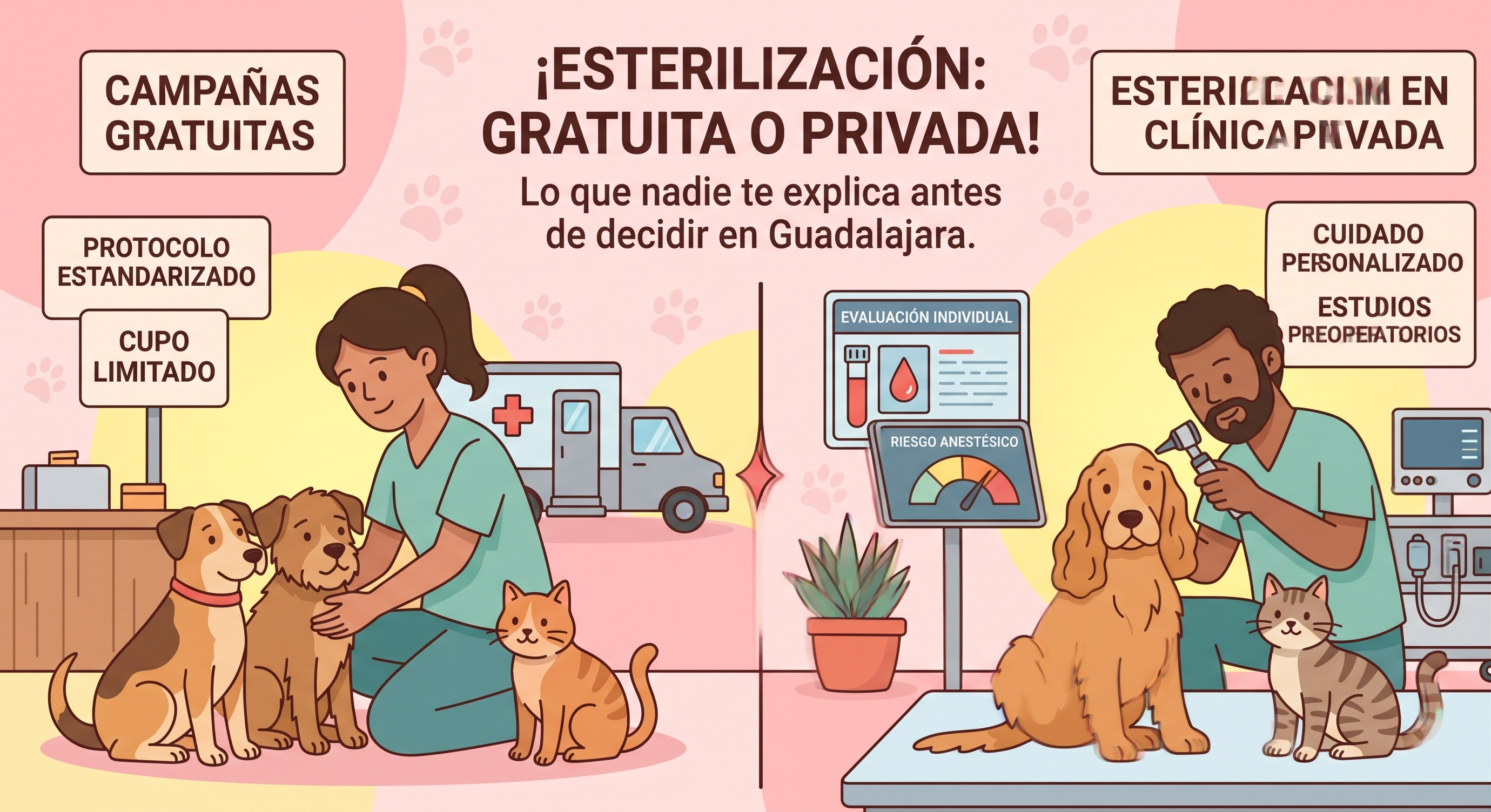 esterilización gratuita o privada